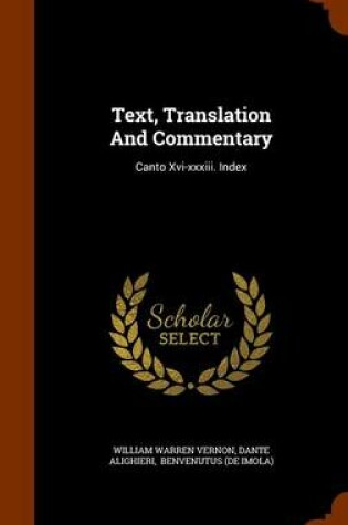 Cover of Text, Translation and Commentary