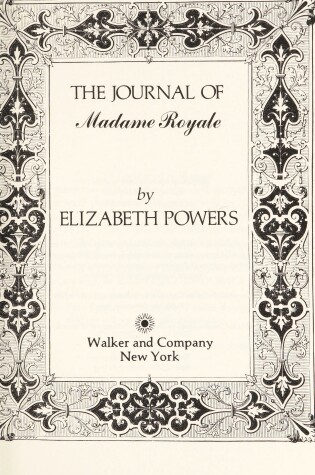 Cover of The Journal of Madame Royale