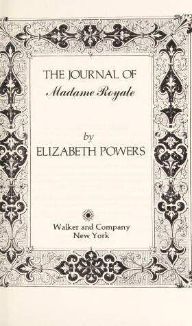 Book cover for The Journal of Madame Royale