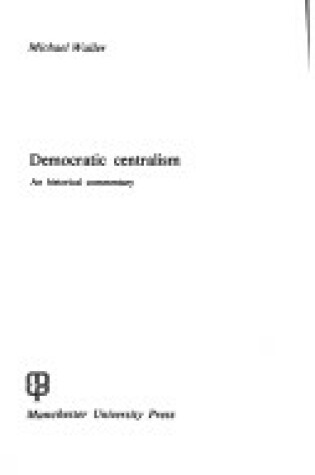 Cover of Democratic Centralism