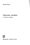 Book cover for Democratic Centralism