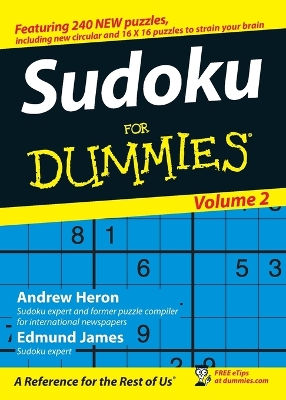 Book cover for Sudoku For Dummies, Volume 2