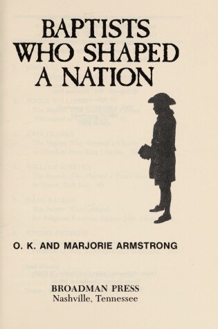 Cover of Baptists Who Shaped a Nation