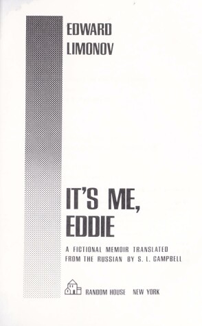 Book cover for It's Me, Eddie