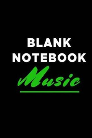 Cover of Blank Notebook Music