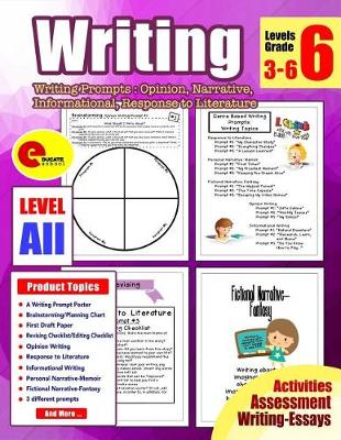 Book cover for 6th Grade Writing Workbook