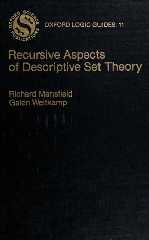 Cover of Recursive Aspects of Descriptive Set Theory