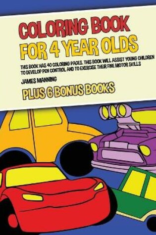 Cover of Coloring Book for 4 Year Olds (Cars)