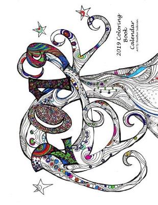Book cover for 2019 Coloring Book Calendar