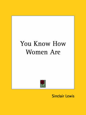Book cover for You Know How Women Are