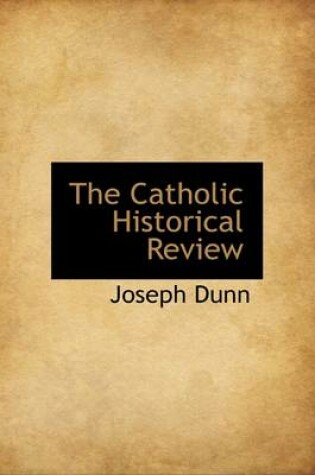 Cover of The Catholic Historical Review