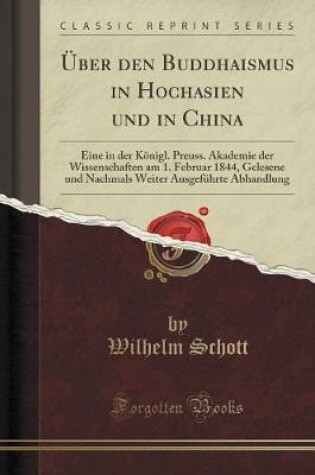 Cover of UEber Den Buddhaismus in Hochasien Und in China