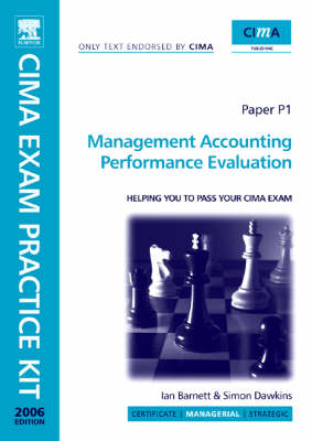 Book cover for CIMA Exam Practice Kit Management Accounting Performance Evaluation