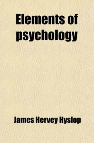 Cover of Elements of Psychology