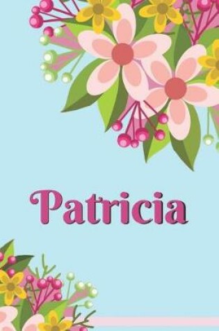 Cover of Patricia Personalized Blank Lined Journal Notebook