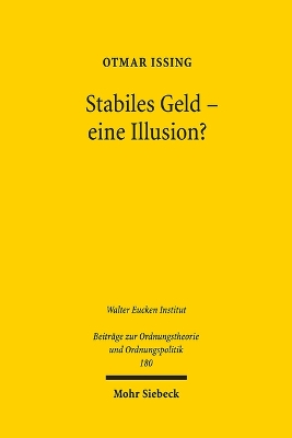 Book cover for Stabiles Geld - eine Illusion?