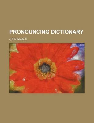 Book cover for Pronouncing Dictionary