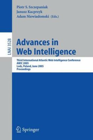 Cover of Advances in Web Intelligence