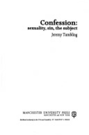 Cover of Confession