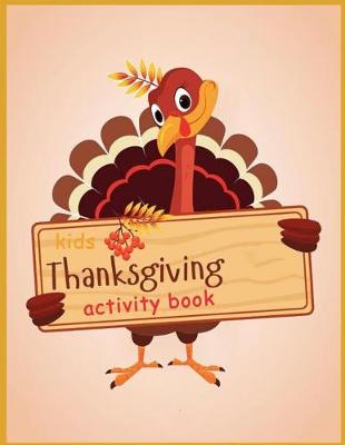 Book cover for Kids Thanksgiving Activity Book