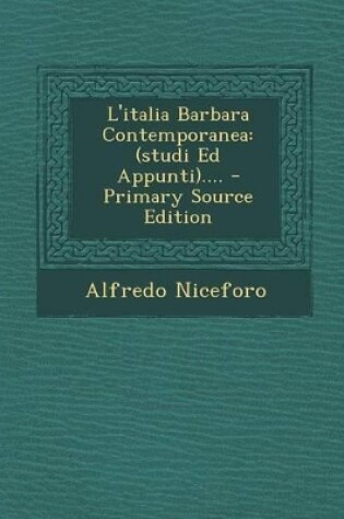 Cover of L'Italia Barbara Contemporanea