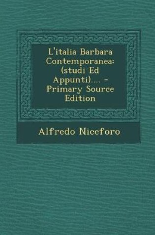 Cover of L'Italia Barbara Contemporanea