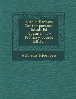 Book cover for L'Italia Barbara Contemporanea