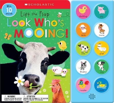 Book cover for Look Who's Mooing!: Scholastic Early Learners (Sound Book)