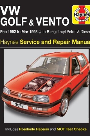 Cover of VW Golf & Vento Petrol & Diesel (Feb 92 - Mar 98)