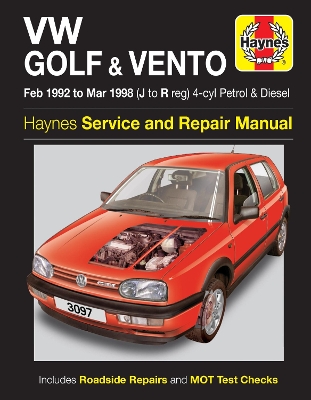 Book cover for VW Golf & Vento Petrol & Diesel (Feb 92 - Mar 98)