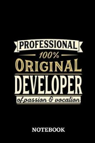 Cover of Professional Original Developer Notebook of Passion and Vocation