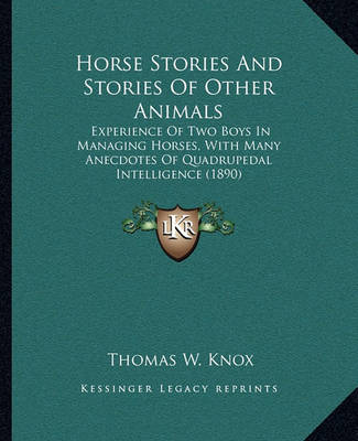Book cover for Horse Stories and Stories of Other Animals