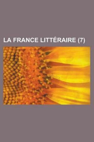 Cover of La France Litteraire (7)