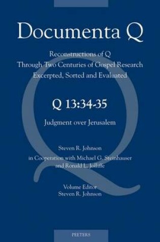 Cover of Q13: 34-35. Judgment over Jerusalem