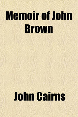 Book cover for Memoir of John Brown