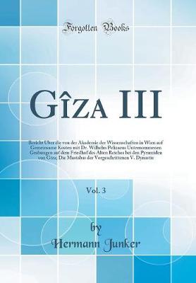 Book cover for Gîza III, Vol. 3: Bericht Über die von der Akademie der Wissenschaften in Wien auf Gemeinsame Kosten mit Dr. Wilhelm Pelizaeus Unternommenen Grabungen auf dem Friedhof des Alten Reiches bei den Pyramiden von Gîza; Die Mastabas der Vorgeschrittenen V. Dyna