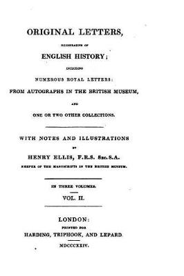 Book cover for Original Letters, Illustrative of English History - Vol. II