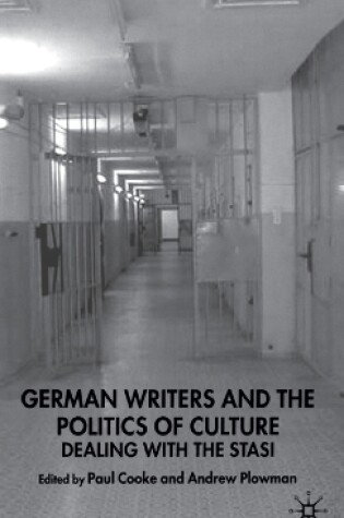 Cover of German Writers and the Politics of Culture
