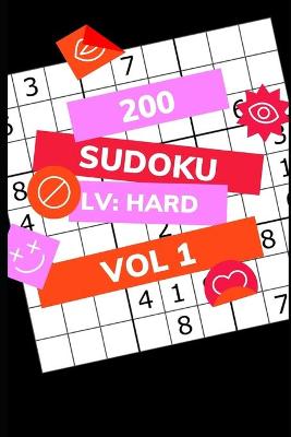 Book cover for 200 Sudoku Lv HARD Vol. 1