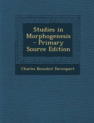 Book cover for Studies in Morphogenesis