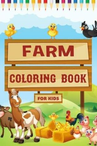 Cover of Farm coloring books for kids