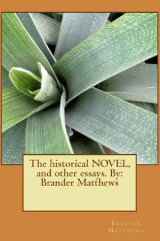 Cover of The historical NOVEL, and other essays. By