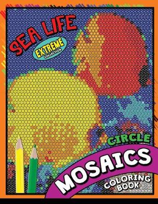 Book cover for Sea Life Square Mosaics Coloring Book