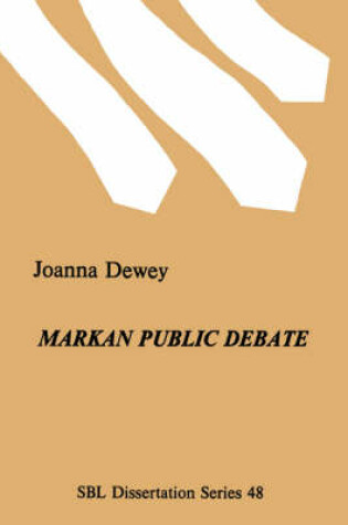 Cover of Markan Public Debate