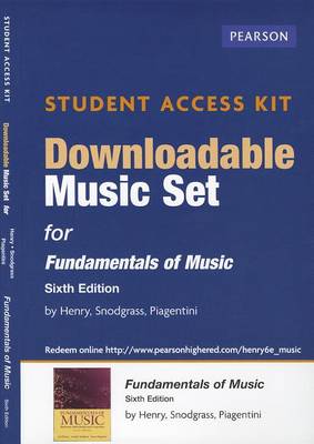 Book cover for Download Music Access Card for Fundamentals of Music