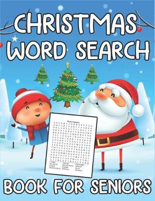 Book cover for Christmas Word Search Book for Seniors