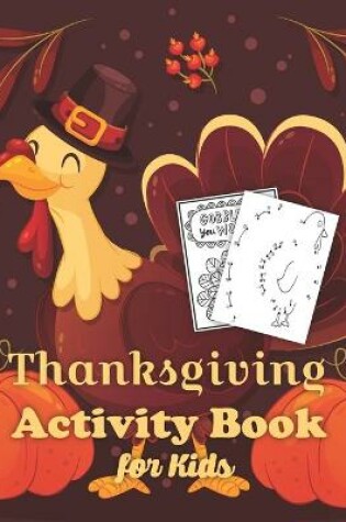 Cover of Thanksgiving Activity Book for Kids