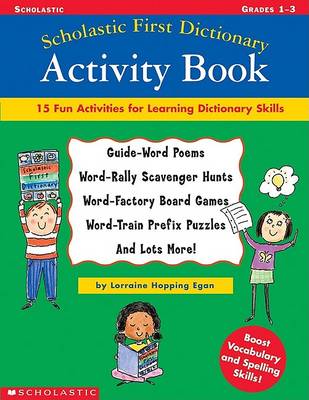 Book cover for Scholastic First Dictionary Activity Book