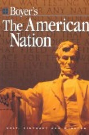 Cover of Boyer's the American Nation