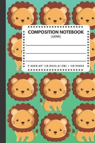 Cover of Composition Notebook Lions